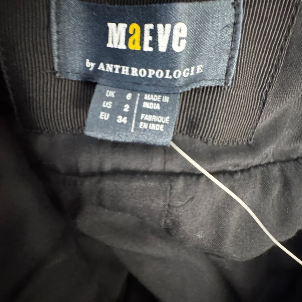 NWT Maeve by Anthropologie The Brynne 3D Spaghetti Strap Dress Black Butterfly 2 - Picture 12 of 15